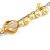 Long Yellow Pearl, Shell and Resin Ring with Silver Tone Chain Necklace - 104cm Long - view 5