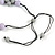 Pastel Pink/ Lavender/ Grey Resin Beaded Cotton Cord Necklace - 40cm L - Adjustable up to 48cm L - view 7