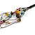 Multicoloured Nugget Multistrand Cotton Cord Necklace - 58cm L - view 5