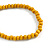 Yellow Oval/ Square Wooden and Glass Beads Necklace - 64cm Long - view 6