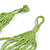 Lime Green Glass Bead/ Semiprecious Stone Multistrand Necklace - 60cm Long - view 4