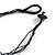 4 Strand Layered Resin Bead Cord Necklace In Black/ Grey/ White - 66cm  L - view 6