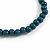 Teal Green Wood Bead Necklace - 70m Long - view 6