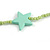 Long Mint Green Acrylic Star Glass Bead Necklace - 104cm Long - view 6