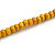 Yellow Wood Bead Bird Long Necklace - 80cm Long - view 6