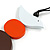 Brown/ Orange/ White Wood Bird and Bead Pendant with Black Cotton Cord - Adjustable - 84cm Long/ 11cm Pendant - view 3