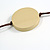 Light Cream/ Brown Coin Wood Bead Cotton Cord Necklace - 88cm Long - Adjustable - view 6
