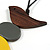 Yellow/ Brown/ Grey Wood Bird and Bead Pendant with Black Cotton Cord - Adjustable - 80cm Long/ 11cm Pendant - view 5