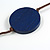 Dark Blue/ Brown Coin Wood Bead Cotton Cord Necklace - 80cm Long - Adjustable - view 8