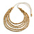 Natural Multistrand Layered Wood Bead with Cotton Cord Necklace - 90cm Max length- Adjustable - view 2