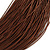 Brown Multistrand Silk Cord Necklace In Silver Tone - 50cm L/ 7cm Ext - view 4