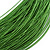 Green Multistrand Silk Cord Necklace In Silver Tone - 50cm L/ 7cm Ext - view 4