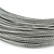 Metallic Silver Multistrand Silk Cord Necklace In Silver Tone - 50cm L/ 7cm Ext - view 4