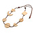 Long Moon and Star Wooden Bead Cotton Cord Necklace in Natural - 88cm Max/ Adjustable - view 4