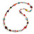 Multicoloured Glass/ Ceramic/ Acrylic Bead Long Necklace - 100cm L - view 2