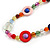 Multicoloured Glass/ Ceramic/ Acrylic Bead Long Necklace - 100cm L - view 5