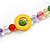Multicoloured Glass/ Ceramic/ Acrylic Bead Long Necklace - 100cm L - view 6