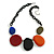 Statement Chunky Multicoloured Acrylic Bead Oval Link Chain Necklace - 50cm L/ 5cm Ext - view 4