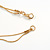 Delicate Double Strand Faux Pearl Bead and White Enamel Flower Gold Tone Chain Necklace/96cm L - view 4