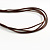Layered Graduated Dark Blue/Brown/White Ceramic Bead Brown Silk Cord Necklace - 60-70cm L/ Adjustable - view 7