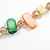 Melon Orange/Light Yellow/Green Shell Nugget and Citrine Glass Bead Long Necklace - 115cm Long - view 5