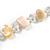 Off White Shell Nugget and Transparent Glass Bead Long Necklace - 115cm Long - view 5
