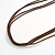 Dark Blue/Brown/Black/Cream Ceramic and Wood Bead Tassel Brown Silk Cord Necklace/70cm to 80cm L/Slight Variation In Colour/Natural Irregularities - view 6