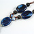Blue/Black/White Ceramic and Wood Bead Tassel Brown Silk Cord Necklace/70cm to 80cm L/Slight Variation In Colour/Natural Irregularities - view 4