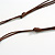 Brick Red Graduated Ceramic Bead Brown Silk Cords Necklace/58cm to 70cm L/Slight Variation In Colour/Natural Irregularities - view 7
