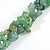 Semiprecious/Glass Cluster Style Beaded Necklace in Green Shades/46cm L/ 6cm Ext - view 7