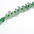 Semiprecious/Glass Cluster Style Beaded Necklace in Green Shades/46cm L/ 6cm Ext - view 5
