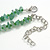 Semiprecious/Glass Cluster Style Beaded Necklace in Green Shades/46cm L/ 6cm Ext - view 6