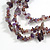 Amethyst Nugget/Plum Glass Bead Layered Necklace/50cm L/5cm Ext - view 6