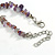 Amethyst Nugget/Plum Glass Bead Layered Necklace/50cm L/5cm Ext - view 5