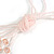 3 Strand Light Pink Crystal Bead Long Necklace with Tassel/90cm L/14cm Tassel - view 6