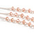 3 Strand Light Pink Crystal Bead Long Necklace with Tassel/90cm L/14cm Tassel - view 7