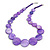 Purple Graduated Shell Necklace/47cm Long/Slight Variation In Colour/Natural Irregularities