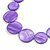 Purple Graduated Shell Necklace/47cm Long/Slight Variation In Colour/Natural Irregularities - view 6