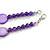 Purple Graduated Shell Necklace/47cm Long/Slight Variation In Colour/Natural Irregularities - view 7
