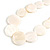 Off White Graduated Shell Necklace/47cm Long/Slight Variation In Colour/Natural Irregularities - view 5