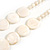 Off White Graduated Shell Necklace/47cm Long/Slight Variation In Colour/Natural Irregularities - view 6