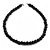 15mm/Unisex/Men/Women Black Round Wood Beaded Necklace - 66cm L - view 2
