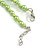 Lime Green Shell and Faux Pearl Bead Necklace/Slight Variation In Colour/Natural Irregularities/42cm L/ 3cm Ext - view 5