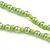 Lime Green Shell and Faux Pearl Bead Necklace/Slight Variation In Colour/Natural Irregularities/42cm L/ 3cm Ext - view 6