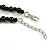 Dark Grey Shell and Black Ceramic Bead Necklace/Slight Variation In Colour/Natural Irregularities/42cm L/ 3cm Ext - view 5