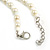 Off White Shell and White Faux Pearl Bead Necklace/Slight Variation In Colour/Natural Irregularities/42cm L/ 3cm Ext - view 7