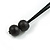 Yellow/Grey/White Coin Shape Wood Bead Black Cotton Cord Necklace/Adjustable/88cm Max L - view 7