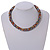 Statement Chunky Multicoloured Beaded Stretch Necklace - 50cm L - view 2