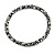 Statement Chunky Snow White/ Black Beaded Stretch Necklace - 50cm L - view 6