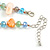 3 Row Layered Pastel Multicoloured Shell And Glass Bead Necklace - 60cm L/ 7cm Ext - view 5